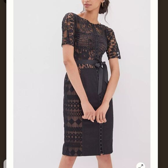 New Byron Lars Anthropologie Carissima Sheath Dress Size 4 - Picture 1 of 15